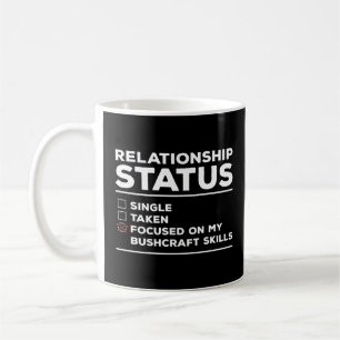 Relationsstatus som fokuseras på mina Bushcraft-fä Kaffemugg