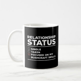Relationsstatus som fokuseras på mina Bushcraft-fä Kaffemugg