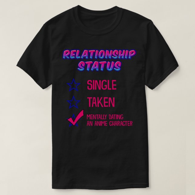 Relationsstatus vid datum för tecken 3 t shirt (Design framsida)