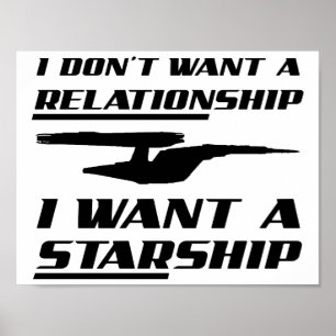Relationsstjärnskepp Roligt Affisch