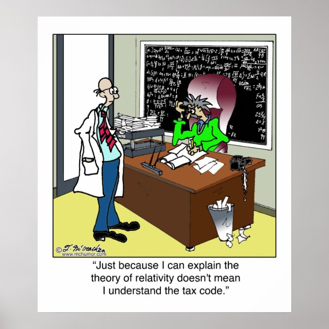 Relativitetsteori och skatteregistreringskod poster (Framsidan)