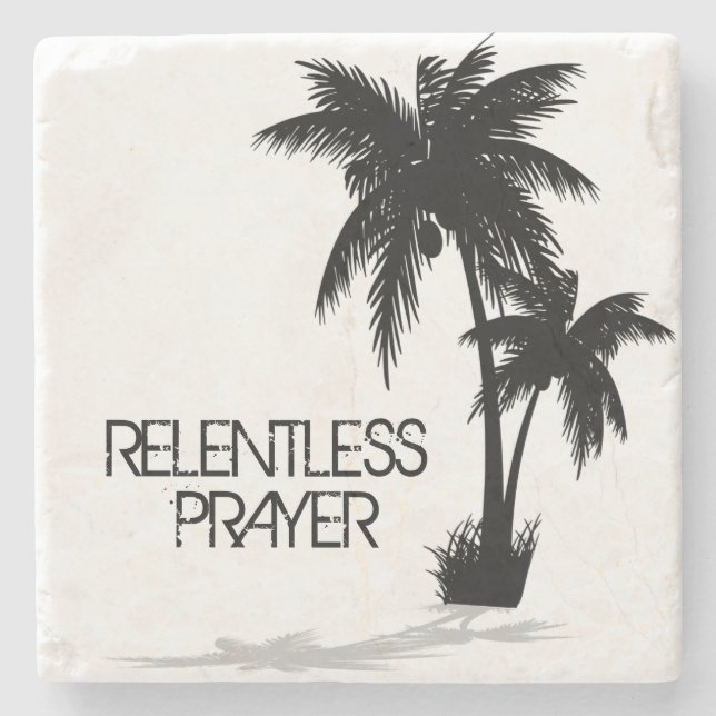 Relatlös design Relentless Prayer Stenunderlägg (Framsidan)
