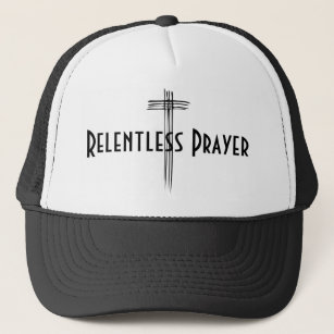 Relatlös design Relentless Prayer-Truckerkeps Keps