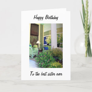RELAX AND ENJOY YOUR BIRTHDAY SISTER KORT