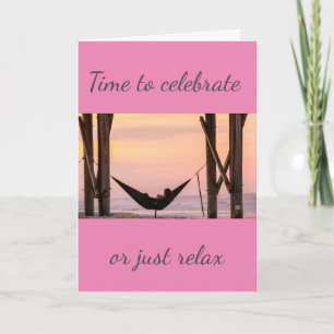 "RELAX" ELLER "CELEBRATE" GÖR DIG SJÄLV LYCKLIG KORT