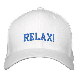 RELAX LBI APPAREL EMBROIDERED BASEBALL CAP BRODERAD KEPS