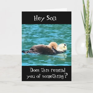 **RELAX LIKNAR HONOM PÅ BIRTHDAY SON**-KORT KORT