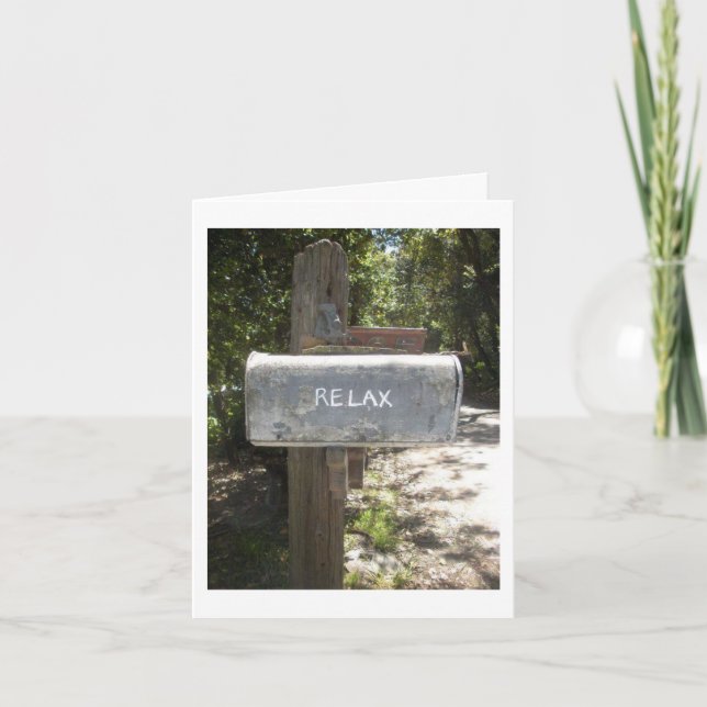 *RELAX* OCH ***ENJOY*** DET ÄR DIN BIRTHDAY KORT (Framsida)