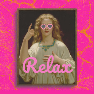 RELAX Poster Vintage Art