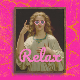 RELAX Poster Vintage Art