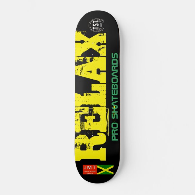 RELAX SKATEBOARDS/JMT USA MINI SKATEBOARD BRÄDA 18,5 CM (Framsida)