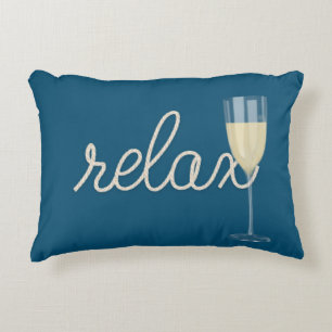 RELAX Text Nautical Rope Prydnadskudde