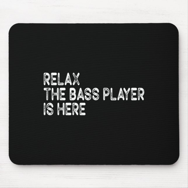 Relax The B Player Is Here Retro Guitar Musician F Musmatta (Framsidan)