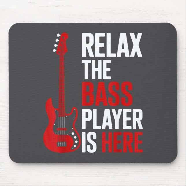 Relax The B Player Is Here Retro Guitar Musician F Musmatta (Framsidan)