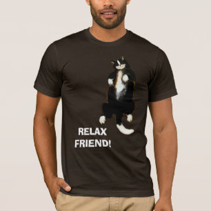 RELAX-vän! Spipande katt T-Shirt