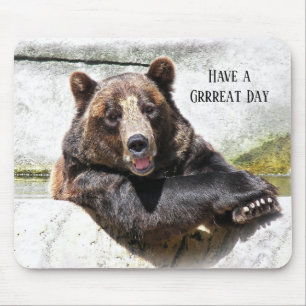 relaxed black bear with quote musmatta