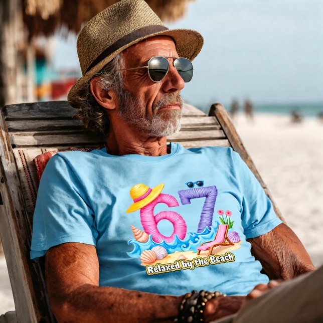 Relaxed by the Beach Retirement 67 T-Shirt (Skapare uppladdad)