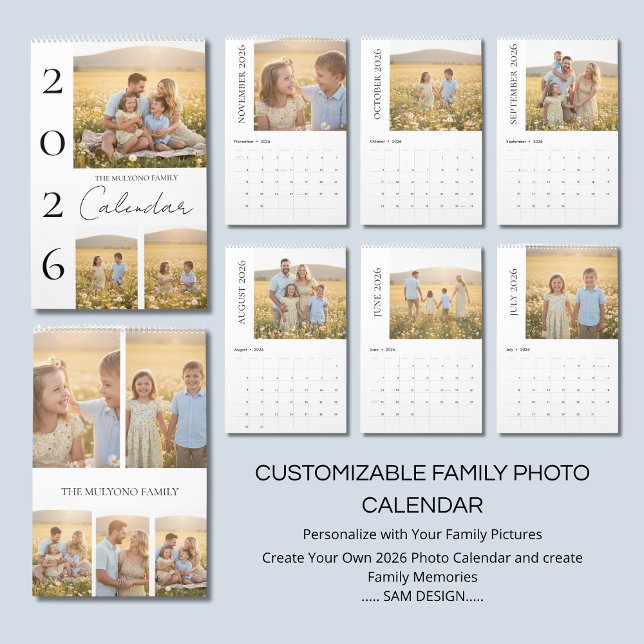 Relaxed Family Moments 2026 Photo Calendar Kalender (Skapare uppladdad)