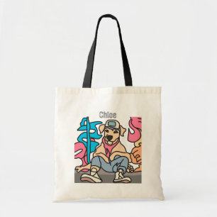 Relaxed Street Retro Hund Funny Tygkasse