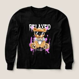 "RELAXED" Streetwear Björn Långärmad T-Shirt