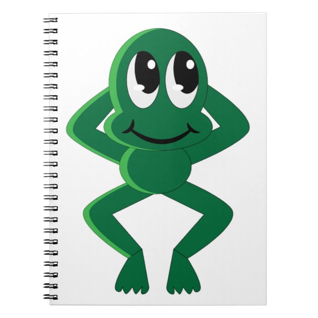 RELAXERAT FROG ANTECKNINGSBOK MED SPIRAL (Framsidan)