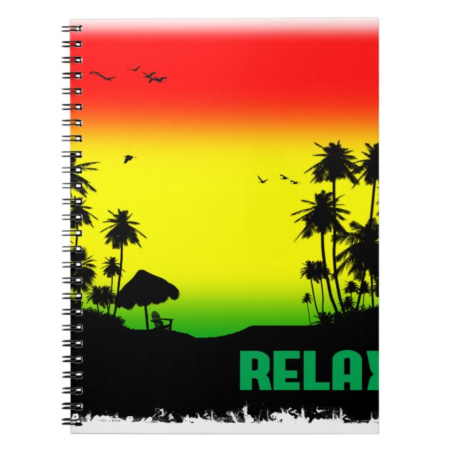 relaxeringsrasta anteckningsbok (Framsidan)