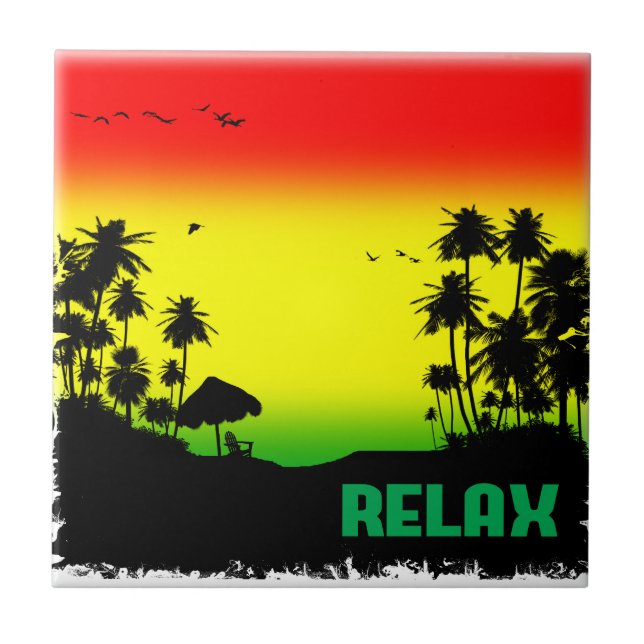 relaxeringsrasta kakelplatta (Framsidan)