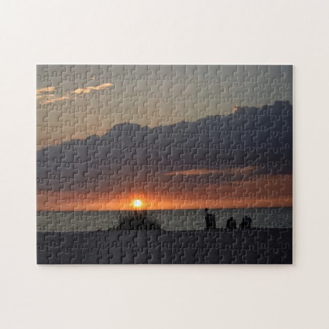 Relaxing Beach Sunset - 11x14 - 252 pc Pussel (Horisontell)