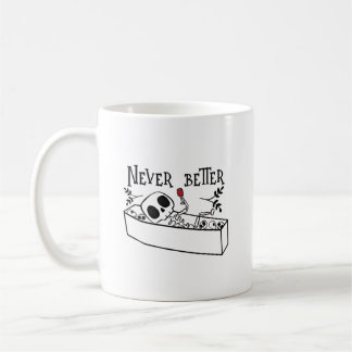 Relaxing Coffin Skeleton Kaffemugg