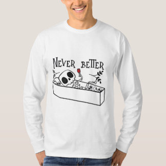 Relaxing Coffin Skeleton T Shirt