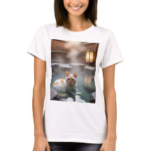 Relaxing Hot Spring Cat