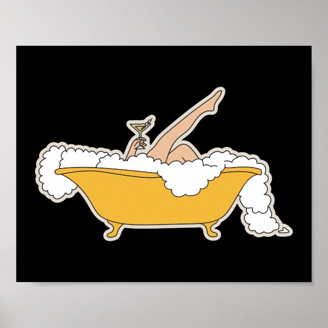 Relaxing in Bathroom Poster (Framsidan)