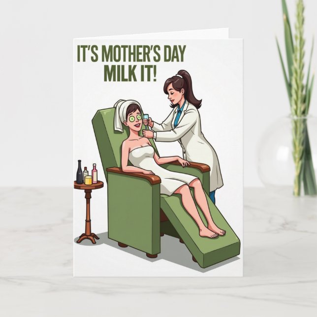 Relaxing Mothers Day Spa Card Kort (Framsida)