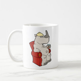 Relaxing Rhino Kaffemugg