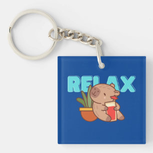 Relaxing Rodent Nyckelring