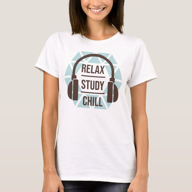 relaxing studying chilling t shirt (Framsida)