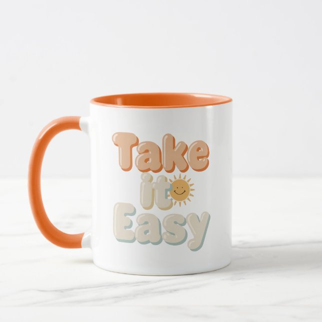 Relaxing "Take It Easy" with Smiling Sun Mugg (Vänster)