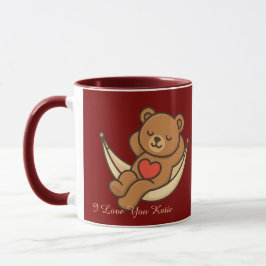 Relaxing Teddy Bear Love Mug – Valentine Gift Mugg