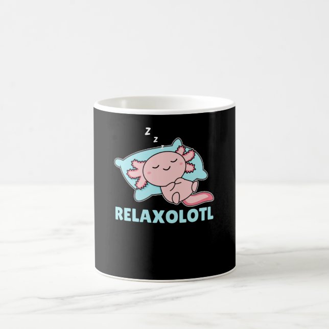 Relaxolotl Axolotl Älskare, Cute Animals Slappna a Kaffemugg (Center)