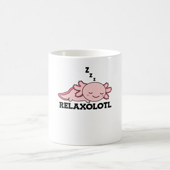 Relaxolotl Axolotl Älskare, Cute Animals Slappna a Kaffemugg (Center)