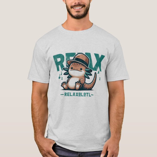 Relaxolotl T Shirt (Framsida)