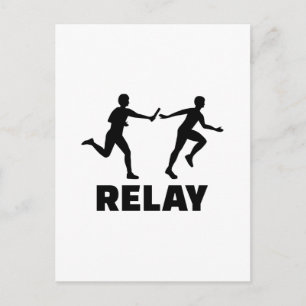 Relay tävling vykort