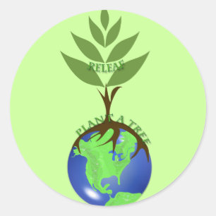 ReLeaf Plant A Träd Runt Klistermärke