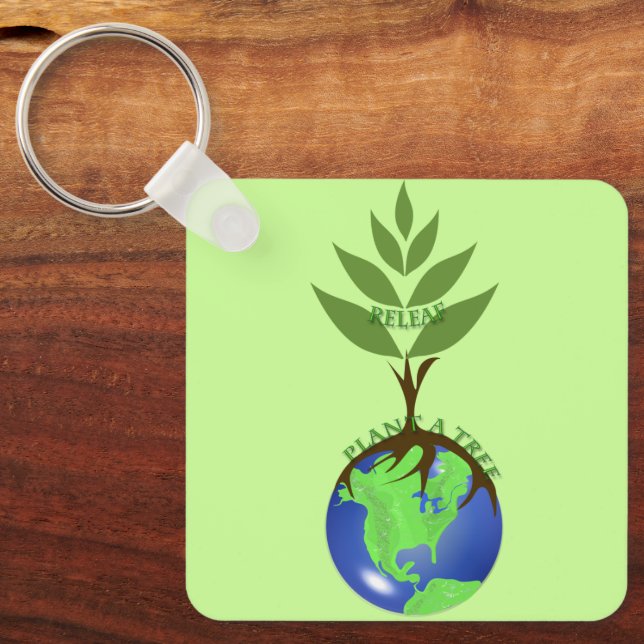 ReLeaf Plantera Ett Träd Nyckelring (Framsida)