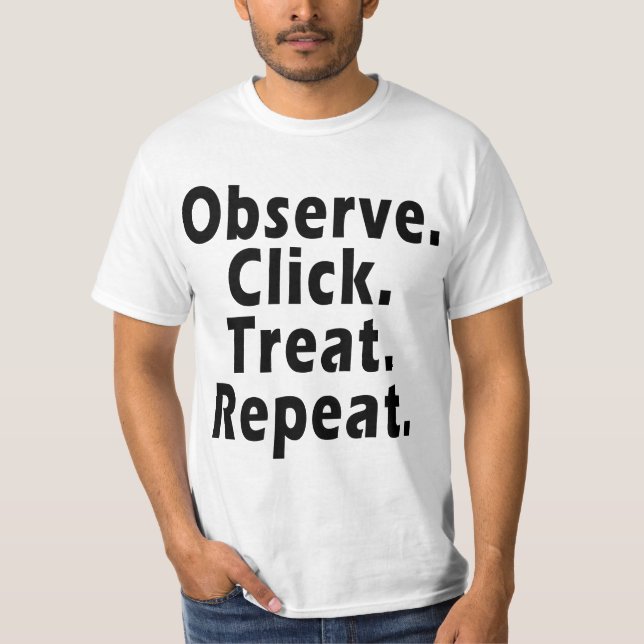 Release Canine - Click Treat Dog Training  T Shirt (Framsida)