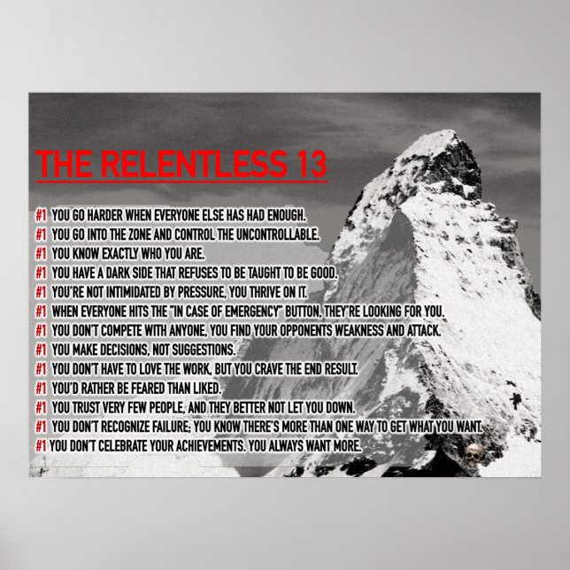 Relentless 13 poster (Framsidan)