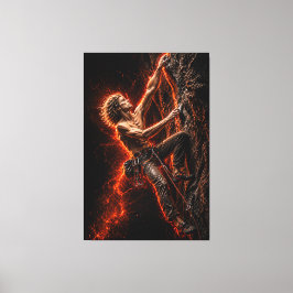 Relentless Ascent – Angelic Climber Power Canvastryck