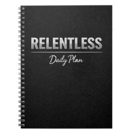 Relentless Daily Plan Planner Anteckningsbok