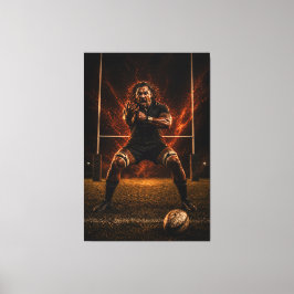 Relentless Dominance – Rugby Power Canvas Print