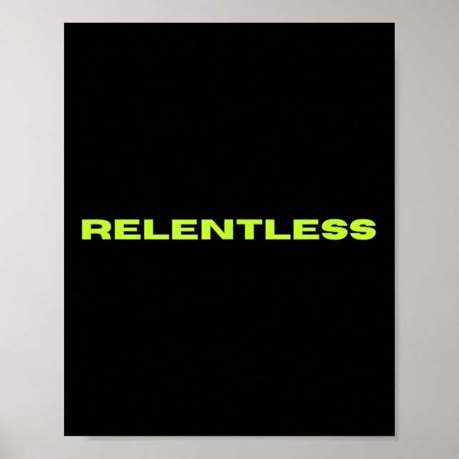 Relentless  poster (Framsidan)
